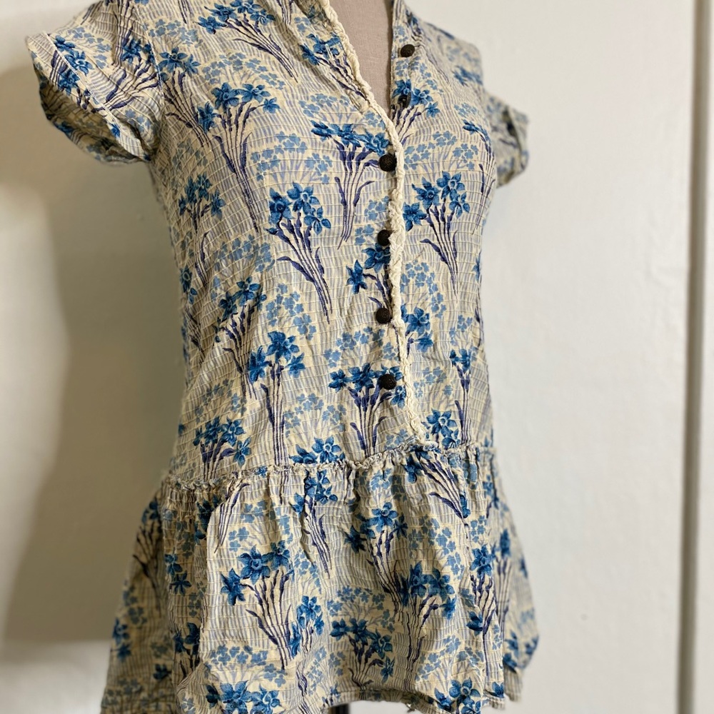 Free People Floral Tunic Top-